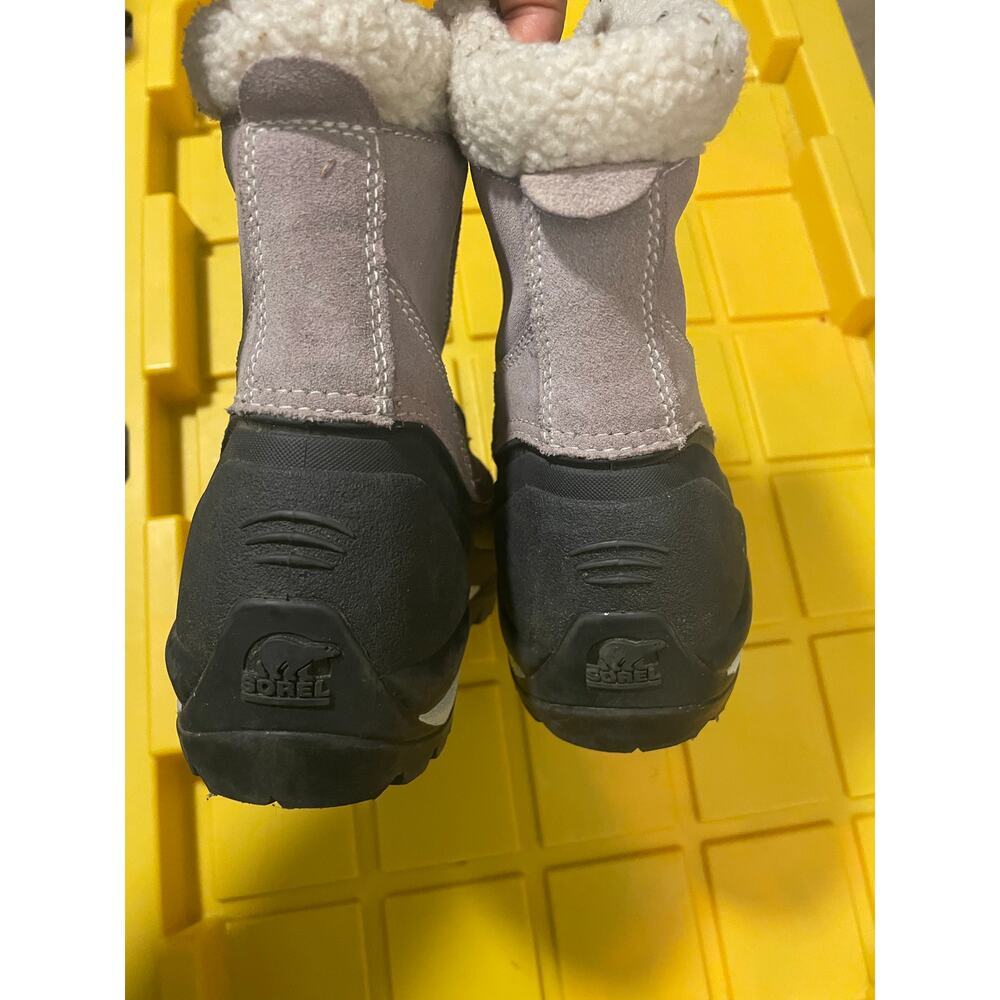 SOREL black and tan zip closure winter boots size 7.5 - Picture 5 of 7